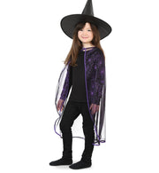 narrenwelt Kostüm Spinnencape lila Cape Kinder Halloween Party Fasching 128-164