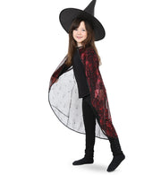 narrenwelt Kostüm Spinnencape rot Cape Kinder Halloween Party Fasching 128-164