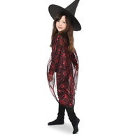narrenwelt Kostüm Spinnencape rot Cape Kinder Halloween Party Fasching 128-164