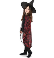 narrenwelt Kostüm Spinnencape rot Cape Kinder Halloween Party Fasching 128-164