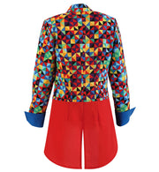 narrenwelt Kostüm Frack Jacke Zirkus Manege Damen Garde bunt Fasching