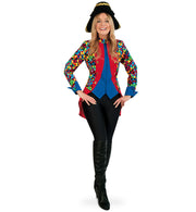 narrenwelt Kostüm Frack Jacke Zirkus Manege Damen Garde bunt Fasching