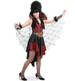 narrenwelt Kostüm Vampirkleid verführerisch Damen Kleid Halloween Event Party
