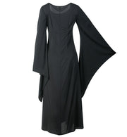 narrenwelt Kostüm Mortina Kleid Vamp Damen Kleid Vampir Hexe Gothic Halloween Karneval