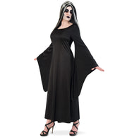 narrenwelt Kostüm Mortina Kleid Vamp Damen Kleid Vampir Hexe Gothic Halloween Karneval