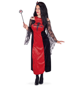 narrenwelt Kostüm DÄMONIA Damen Kleid Horror Halloween Kostüm Karneval Gr 36 - 46