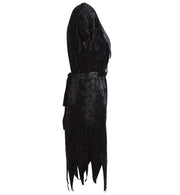 narrenwelt Kostüm Hexe  Alexis Halloween Damen Kleid 1tlg. mit Gürtel  Hexenkostüm schwarz Damenkostüm