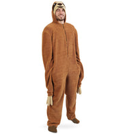 narrenwelt Kostüm Faultier Overall mit Kapuze L+XXL