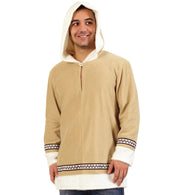 narrenwelt Kostüm Eskimo Oberteil mit Kapuze Lappland Kostüm Unisex L + XXL