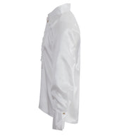 narrenwelt Rüschenhemd Schlager DJ Disco Hemd Schlagerhemd weiß Größe M - XXXL Motto Party Event