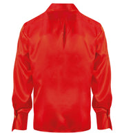 narrenwelt Rüschenhemd rot Rueschenhemd DJ Disco Schlager Schlagerhemd Unisex M - XL Motto Party