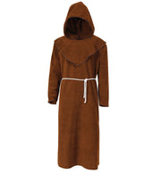 narrenwelt Mönch Kutte mit Kapuze + Kordel Größe M - XXL