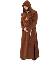 narrenwelt Mönch Kutte mit Kapuze + Kordel Größe M - XXL