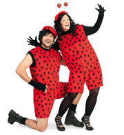 narrenwelt Kostüm Bugsy Marienkäfer Insekt 1-TLG (Kurzoverall) Unisex JGA Event Party