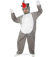 narrenwelt Kostüm Wolf Overall mit Kapuze L