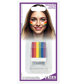 narrenwelt Rainbow Schminkstift Regenbogen All-in-one 6 Farben Party Rave