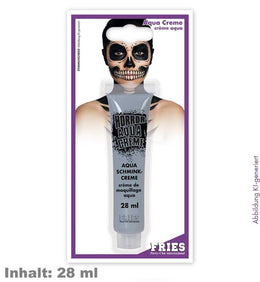 narrenwelt  Aqua Schminke Horror Aqua Grau (28 ml) – Schminke Grau (28 ml) – Ideal für schaurige Schatten & Spezialeffekte Face-Art Halloween Cosplay (Kopie)