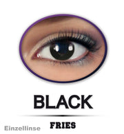 narrenwelt Fun Linse Halloween, Einzel Linse Black, Motiv-Linse Cosplay-Linse weiche Kontaktlinse getönt