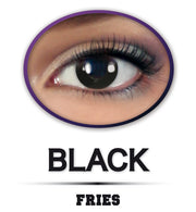 narrenwelt Fun Linse Halloween, Linsen Set(Paar) Black, Motiv-Linse Cosplay-Linse weiche Kontaktlinse getönt