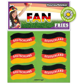 narrenwelt Fan Deutschland Hautaufkleber Tattoo