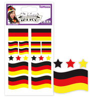 narrenwelt FAN Tattoo Deutschland Schwarz-Rot-Gold