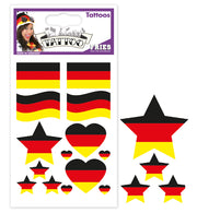 narrenwelt FAN Tattoo Deutschland Schwarz-Rot-Gold