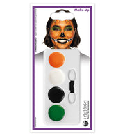 narrenwelt Schmink Set Kürbis  Halloween Make-up in 4 Farben & Applikator Cosplay