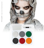 narrenwelt Schminkset Halloween 6er Set Fasching Motto Party Karneval N26