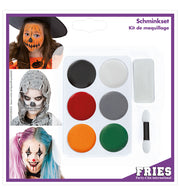 narrenwelt Schminkset Halloween 6er Set Fasching Motto Party Karneval N26