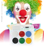 narrenwelt Schminkset Karneval  6er Set Clown Löwe Ninja Fasching Motto Party Karneval N26