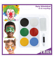 narrenwelt Schminkset Karneval  6er Set Clown Löwe Ninja Fasching Motto Party Karneval N26