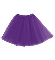 narrenwelt Kostüm Tüllrock Tutu lila Ballett Tütü Basic Tüll Rock Erwachsene Teenie Line Einheitsgröße Fasching