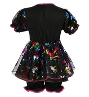 narrenwelt Kostüm Hexilein Hexe Kleid mit Pumphose 2 tlg. Set Baby Kleinkind Kostüm Mädchen 86 - 104