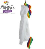 narrenwelt Kostüm Hoodie Pummeleinhorn 1-tlg. Oberteil mit Kapuze Größe L - XXL Erwachsene UNISEX