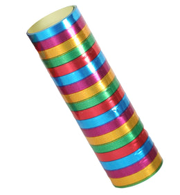 narrenwelt  Luftschlangen Rainbow Regenbogen Metallic