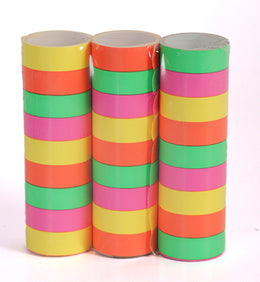 narrenwelt Luftschlangen Neon bunt 3er Set DEKO Dekoration Accessoires für Fasching Event Karneval Party