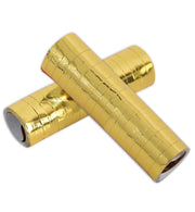 narrenwelt Luftschlangen Party metallic gold Deko 2erSet( 20 Ringe)