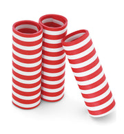 narrenwelt  Luftschlangen 3er Set rot/weiß Köln Luftschlangen Fasching Accessoires Kölsch Party Deko