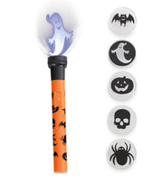 narrenwelt  Kleine Halloween Taschenlampe mit 5 gruseligen Motiven Schablonen zur Licht-Projektion Kinder Party Accessoire