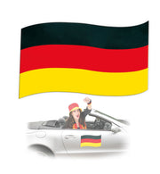 narrenwelt Auto - Magnetfahne Fan Fahne Deutschland WM Magnet Auto