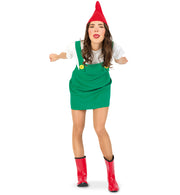 narrenwelt Kostüm Latzrock grün Zwerg Wichtel Schlumpf Latzerock 1tlg. Rock Damen  Karneval Motto Party S-L