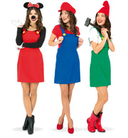 narrenwelt Kostüm Latzrock blau Latzerock 1tlg. Rock Damen Gr. S - M Karneval Motto Party