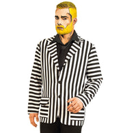 narrenwelt Kostüm Sakko  Gr. L schwarz weiß Streifen Jackett Karneval  Mottoparty