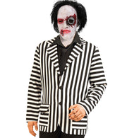 narrenwelt Kostüm Sakko  Gr. L schwarz weiß Streifen Jackett Karneval  Mottoparty