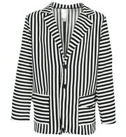 narrenwelt Kostüm Sakko  Gr. L schwarz weiß Streifen Jackett Karneval  Mottoparty