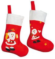 narrenwelt narrenwelt Nikolausstrumpf Nikolaus Strumpf 2 Motive Weihnachten ca. 36cm Filz