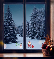 narrenwelt Gel - Sticker Nikolaus Schneemann Weihnachten Fenster Deko Heim