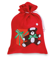 narrenwelt Nikolausbeutel Nikolaus Beutel Motiv Nikolaus, Bär oder Schneemann -ca. 26cm hoch- -Filz-