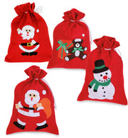 narrenwelt Nikolausbeutel Nikolaus Beutel Motiv Nikolaus, Bär oder Schneemann -ca. 26cm hoch- -Filz-