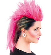 narrenwelt Perücke Irokese Rainbow Regenbogen pink SE schwer entflammbar Einhorn LGTBQ Party Accessoire Fasching Karneval